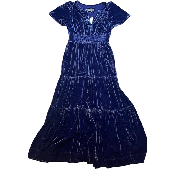 Anthropologie Dresses & Skirts - New Anthropologie Blue Velvet Somerset Maxi Dress Small